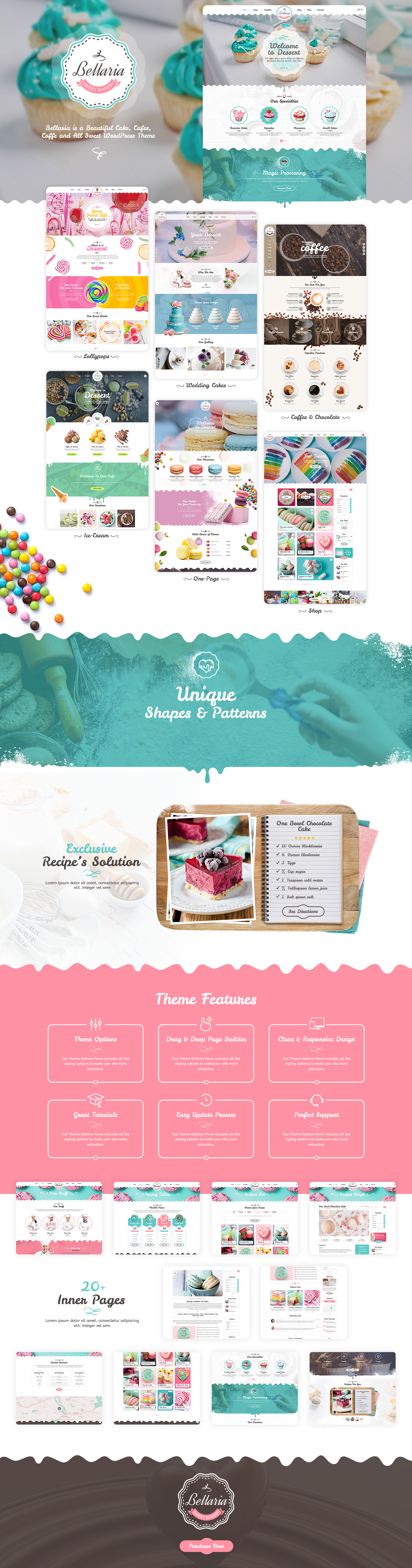 Bellaria - A Delicious Cakes and Bakery WordPress Theme