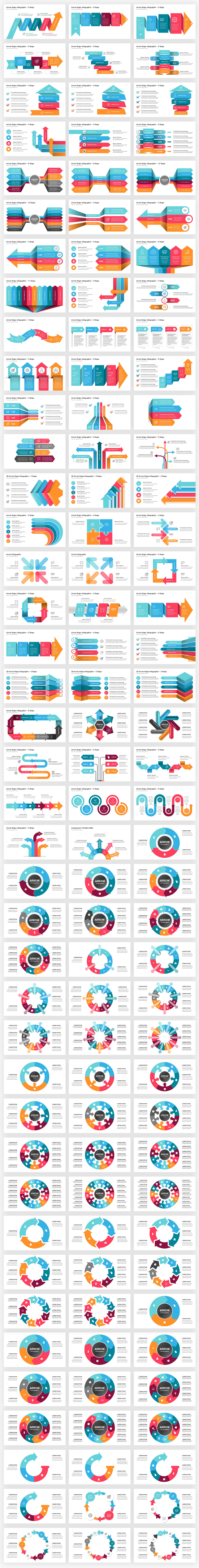 Infographics Complete Bundle PowerPoint Templates - 45