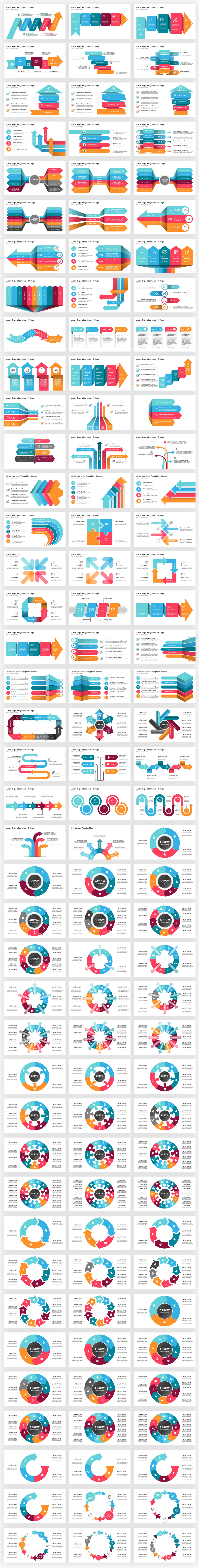 Infographics Complete Bundle PowerPoint Templates - 52