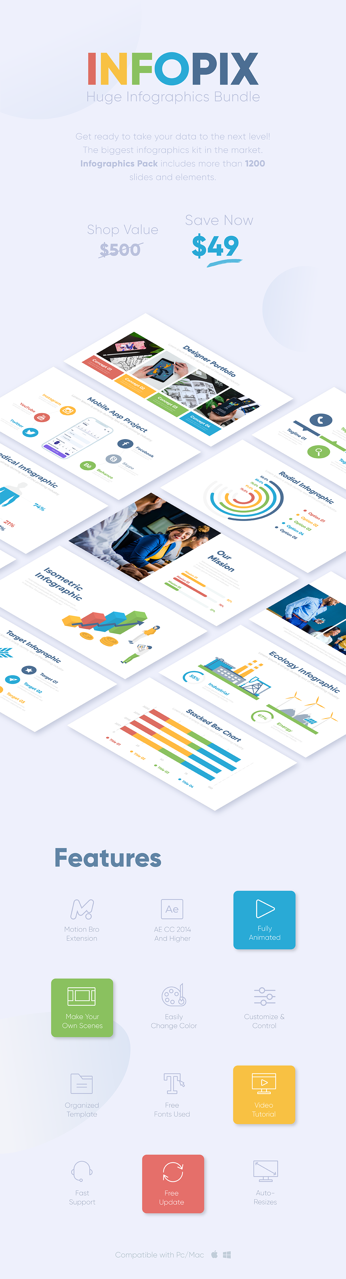 Infopix - Infographics Pack - 1