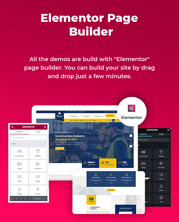 Elementor Builder Available