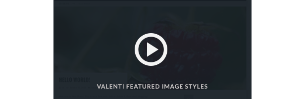 Valenti Parallax Featured Image Video demo