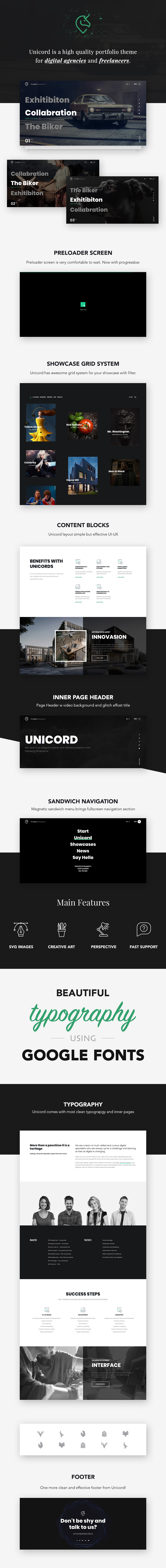 Unicord | Creative Portfolio for Freelancers & Agencies Theme - 1