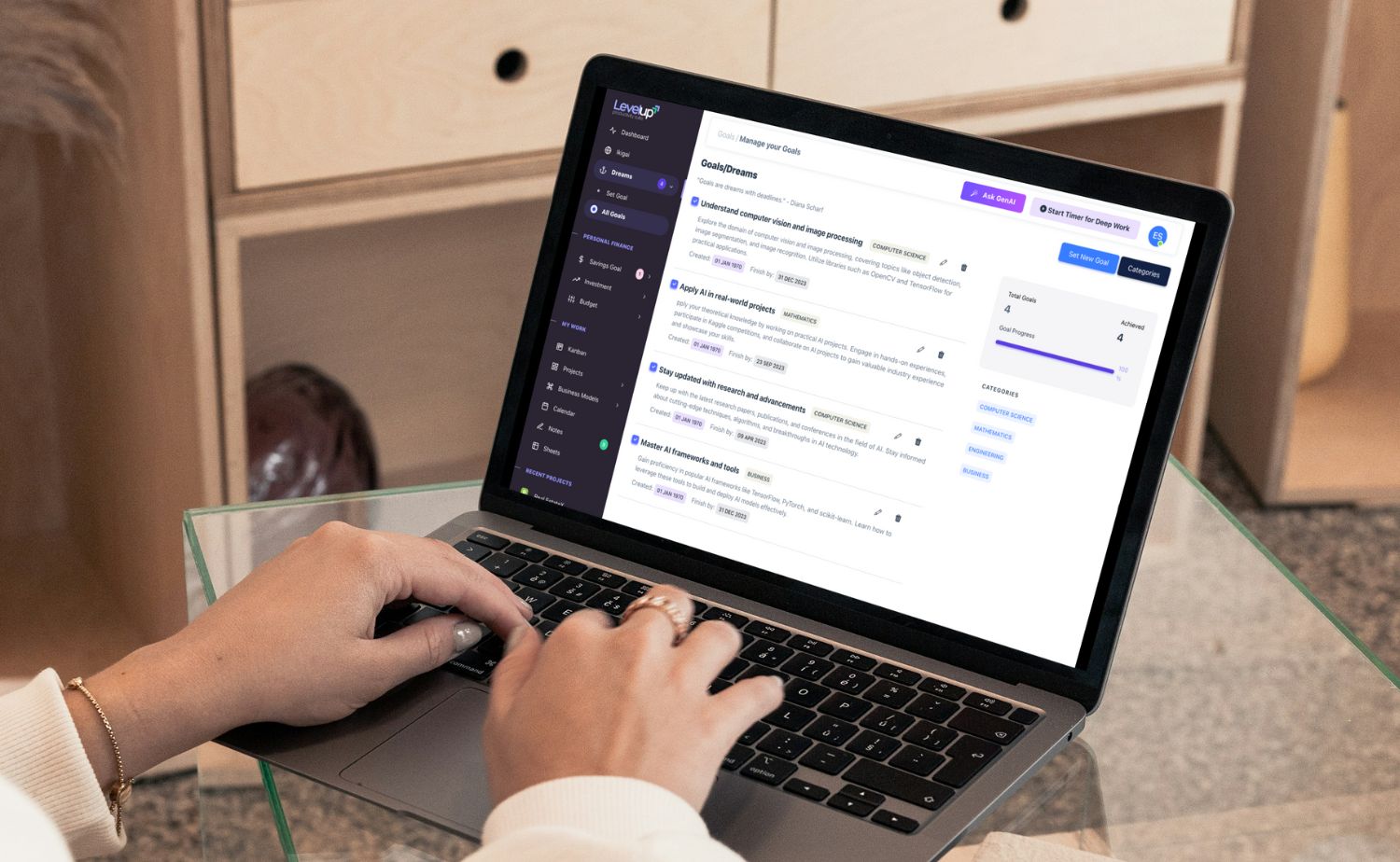 LevelUp SaaS - All-in-One Personal Finance, Productivity & Project Management Suite - 8