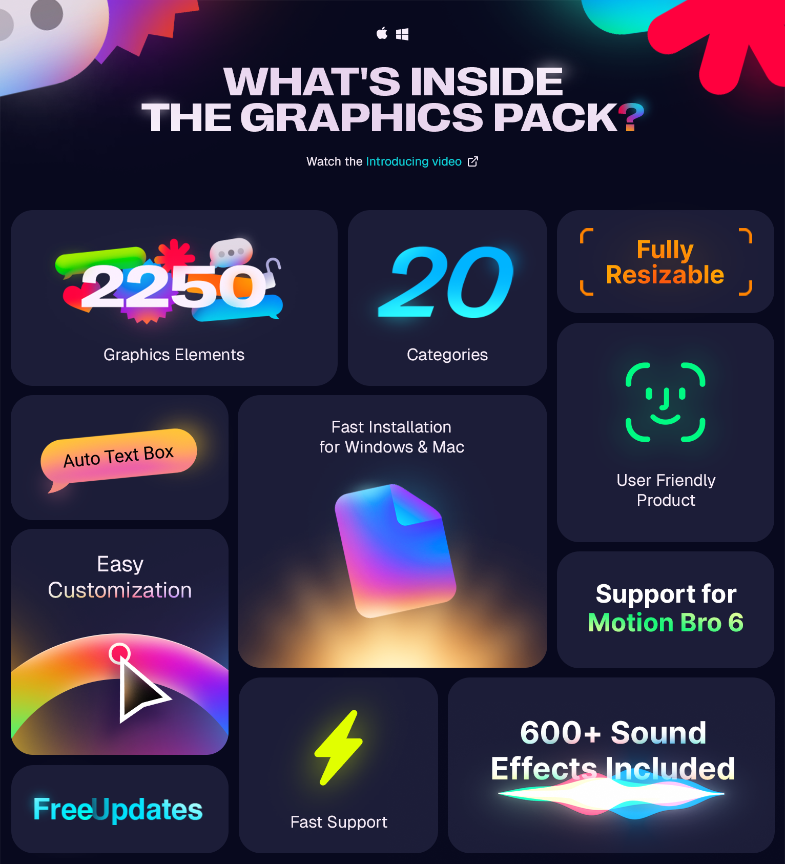 Motioncan – Graphics Pack (Toko Graphics 4.0)