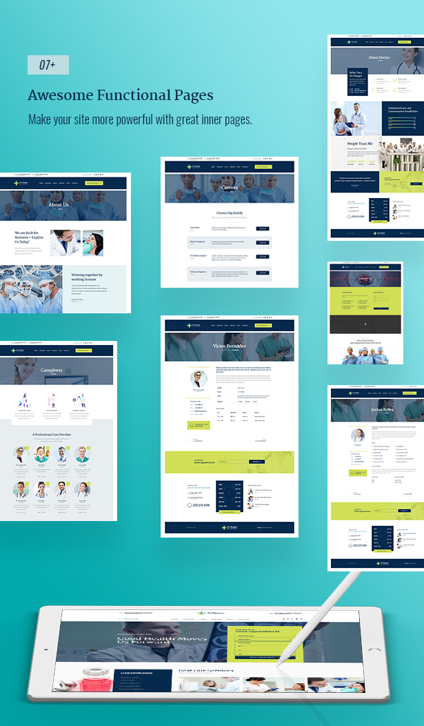 Drchanges Doctor WordPress Theme Inner Pages