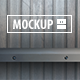 12 Shelf Mockups Set