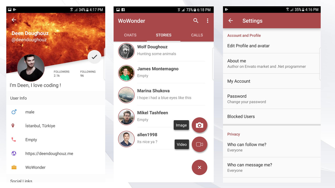 WoWonder Android Messenger - Mobile Application for WoWonder Social Script - 4