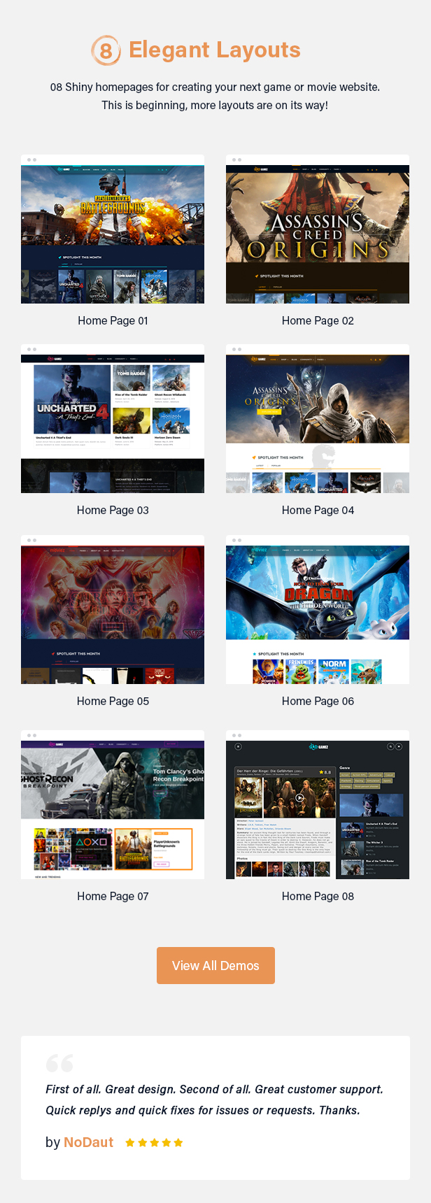 Best WordPress Review Theme For Games, Movies And Music - Gamez - 5