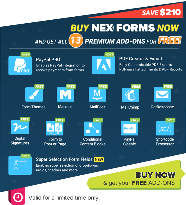 NEX-Forms - ADD ON SPECIAL