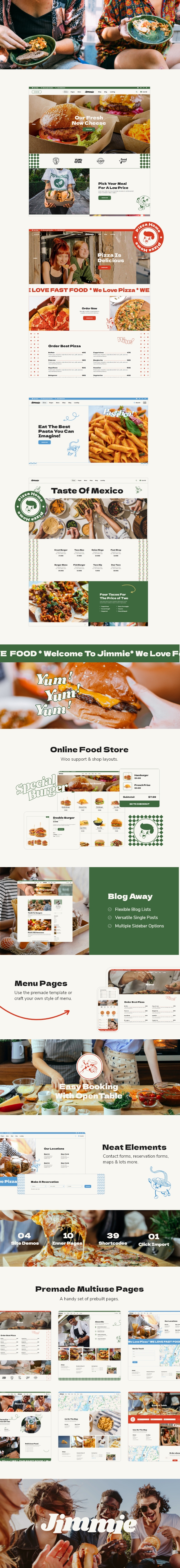Jimmie - Fast Food Delivery and Restaurant Theme - 2