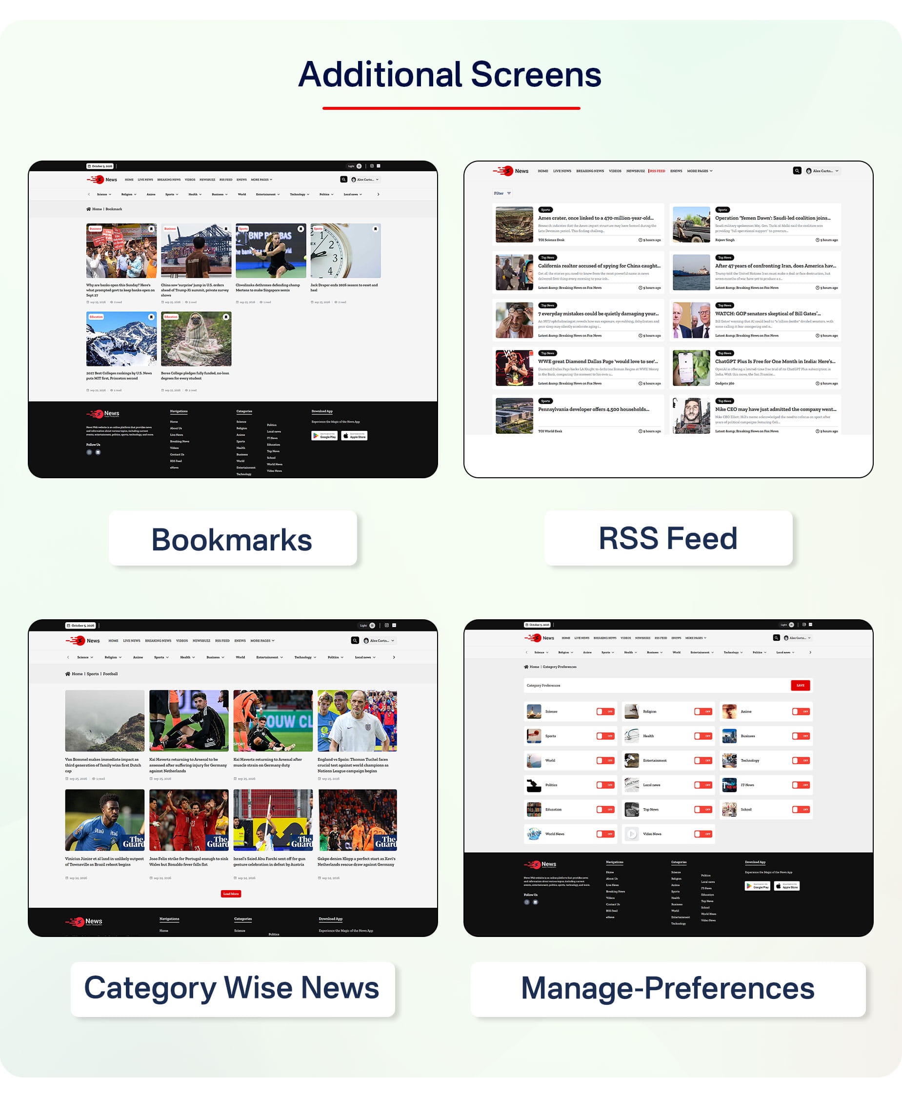 News App and Web - Flutter News App for Android and iOS App | Laravel Admin Panel + News Website - 27
