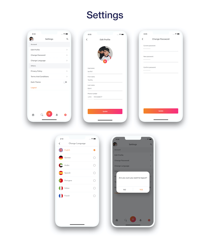 HeyP - Flutter Social App - 4