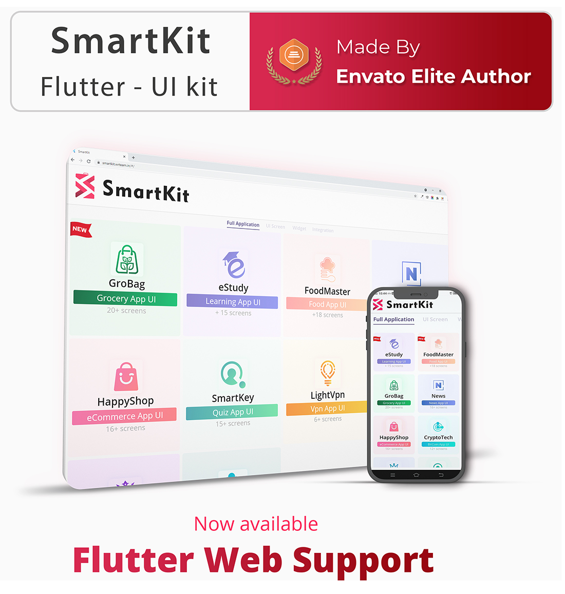 Smartkit flutter 2 0 full ui kit flutter material widget buy apps