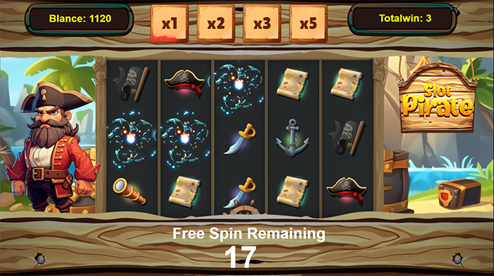 Pirate Slot - HTML5 Game - 2