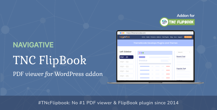 Điều hướng - TNC FlipBook - Trình xem PDF cho WordPress Addon