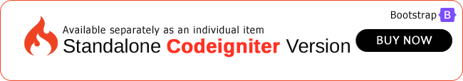  bootstrap codeIgniter admin dashboard template