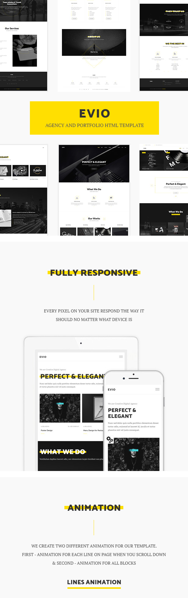 Evio - Agency & Portfolio HTML Template - 1