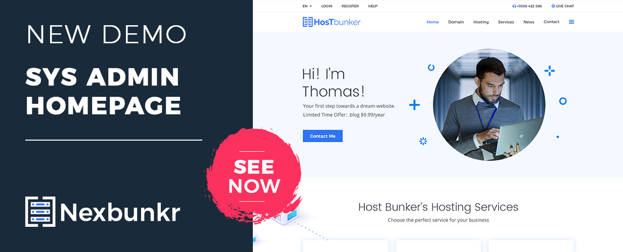 Nexbunker - Hosting/Server WordPress Theme + WHMCS - 3