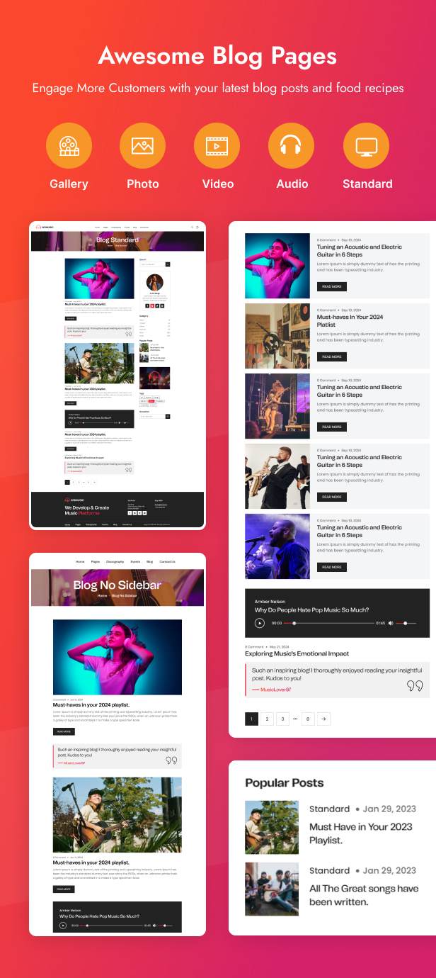 W3Music - Music, Band, DJ Bootstrap HTML Template