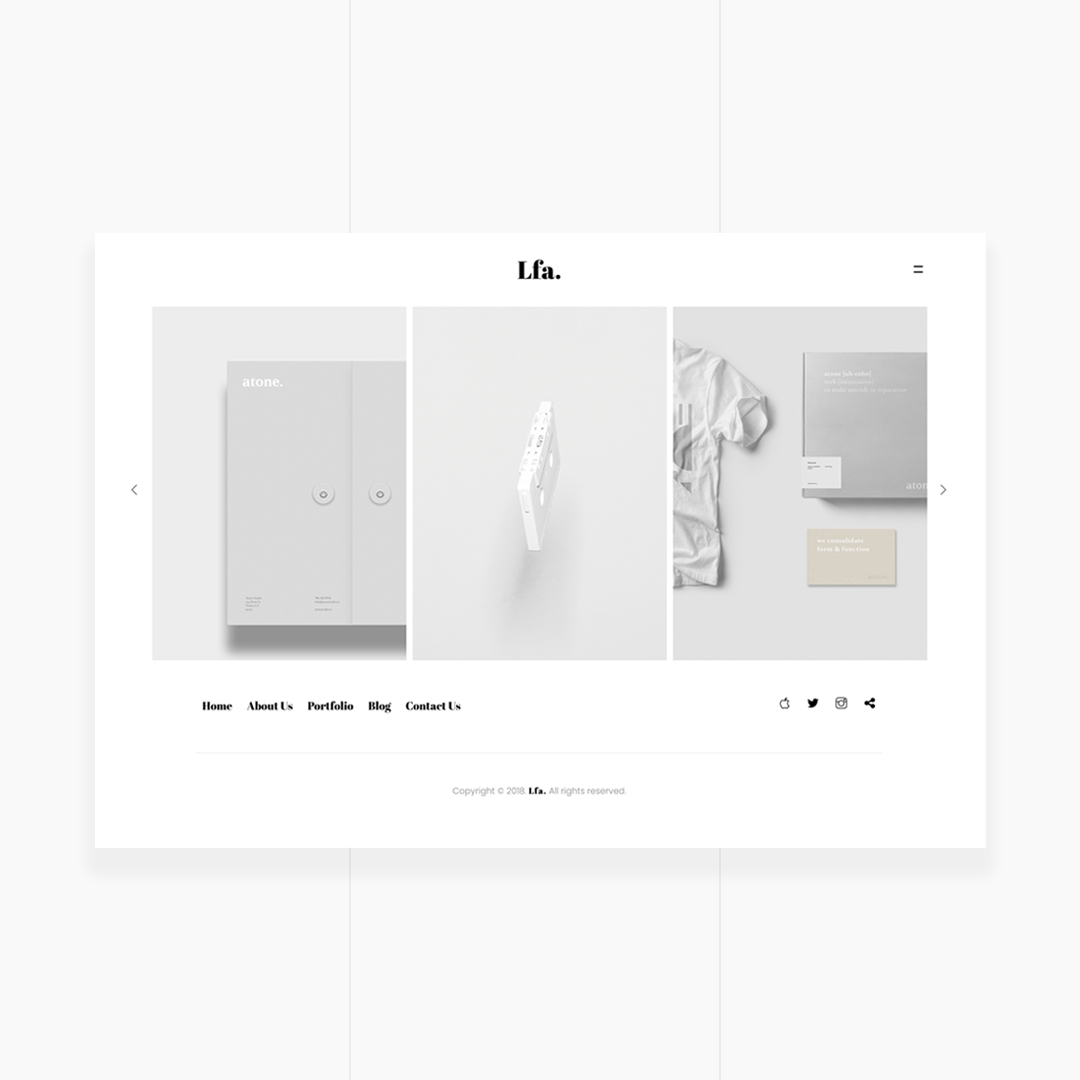 Lfa. - Creative & Minimal HTML5 Template