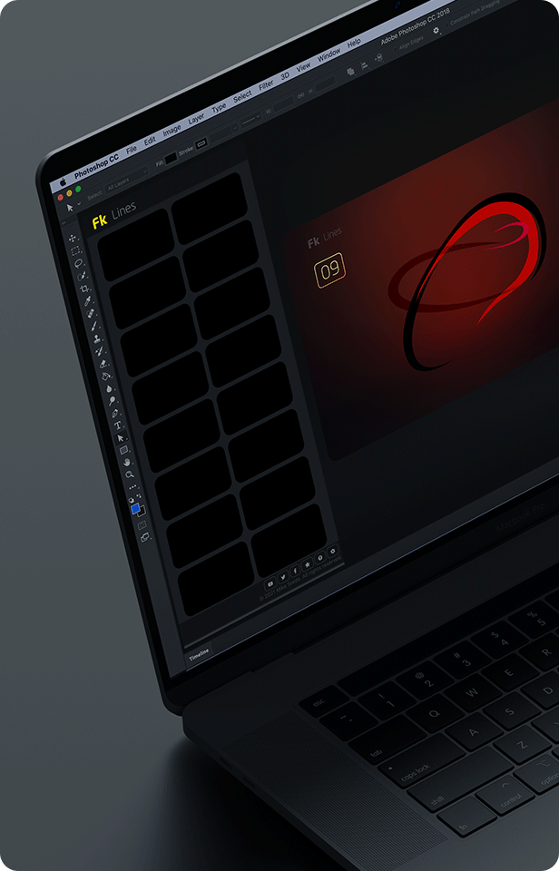 Flashfx Kit Lines Animations For Photoshop - 2D Vfx Plugin - 2