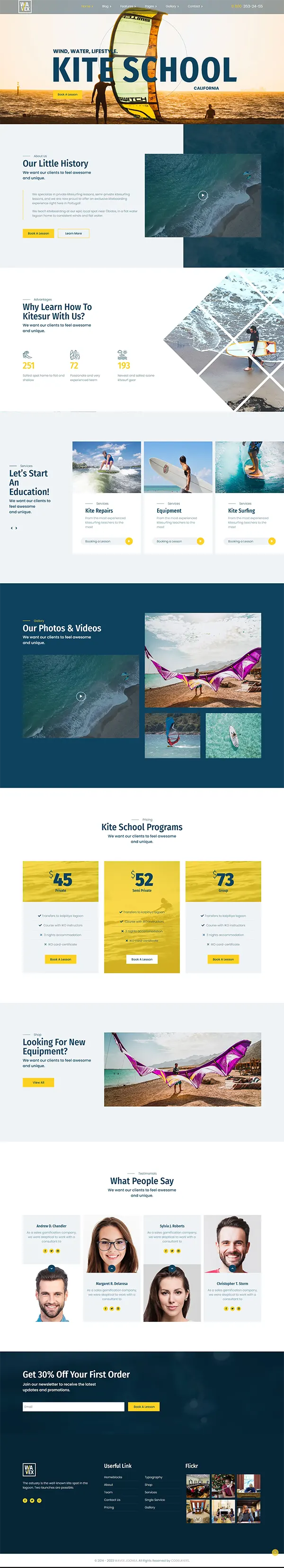 Wavex joomla template