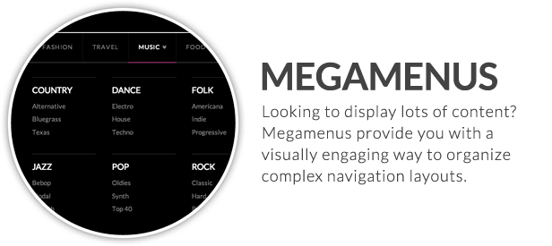  x theme Mega Menu