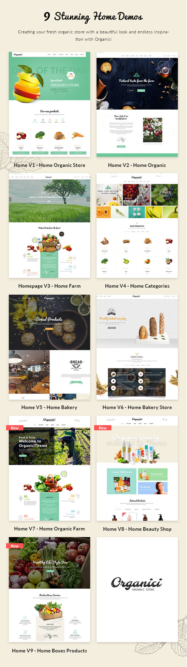 Organici - Organic Store WordPress Theme