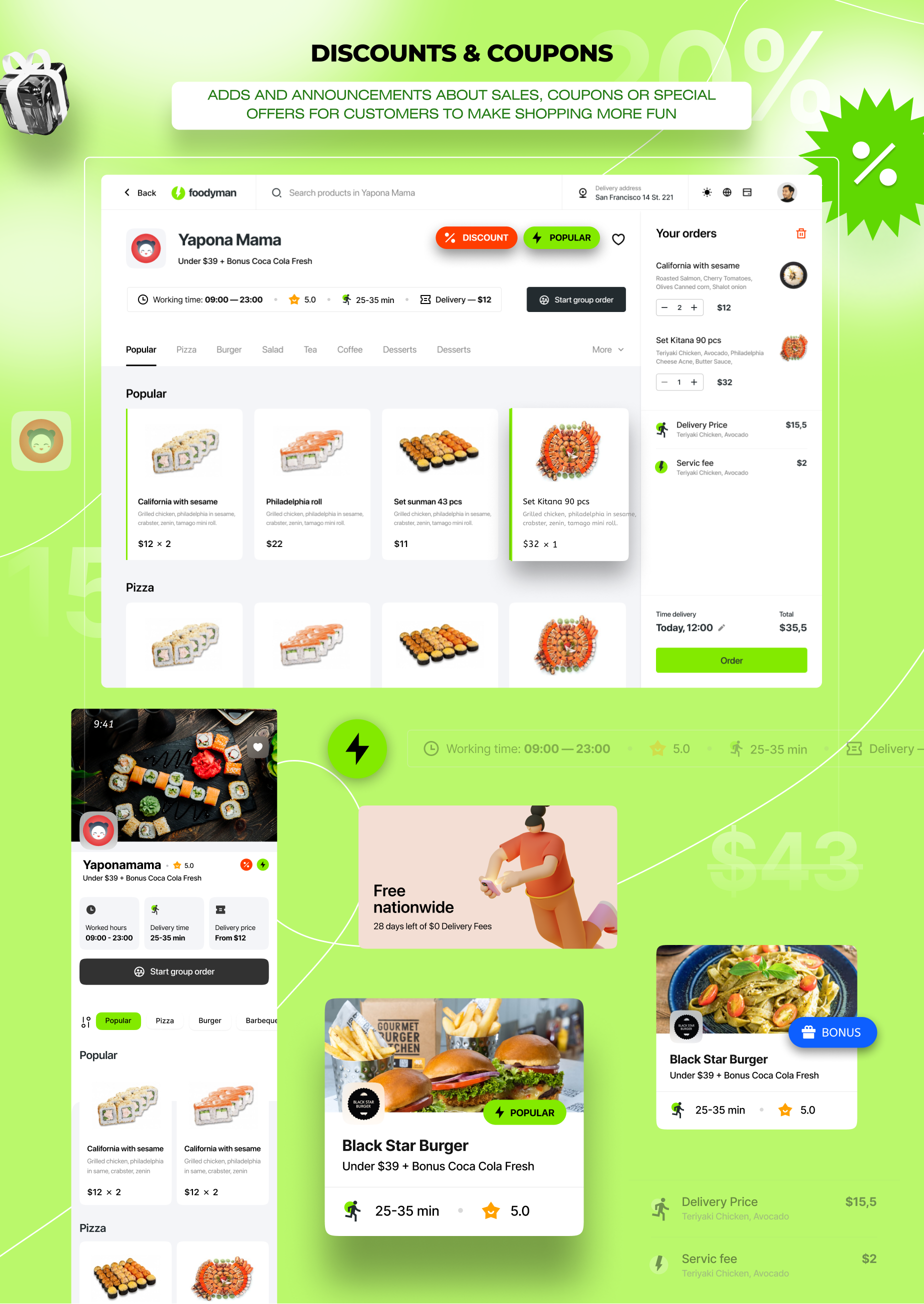 Foodyman - Multi-Restaurant Food and Grocery Ordering and Delivery Marketplace (Web & Customer Apps) - 18