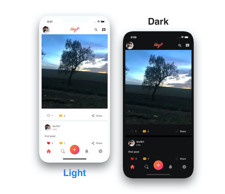 HeyP - Flutter Social App - 6