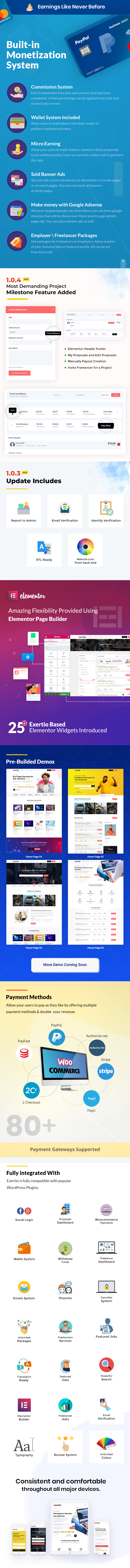 Exertio - Freelance Marketplace WordPress Theme