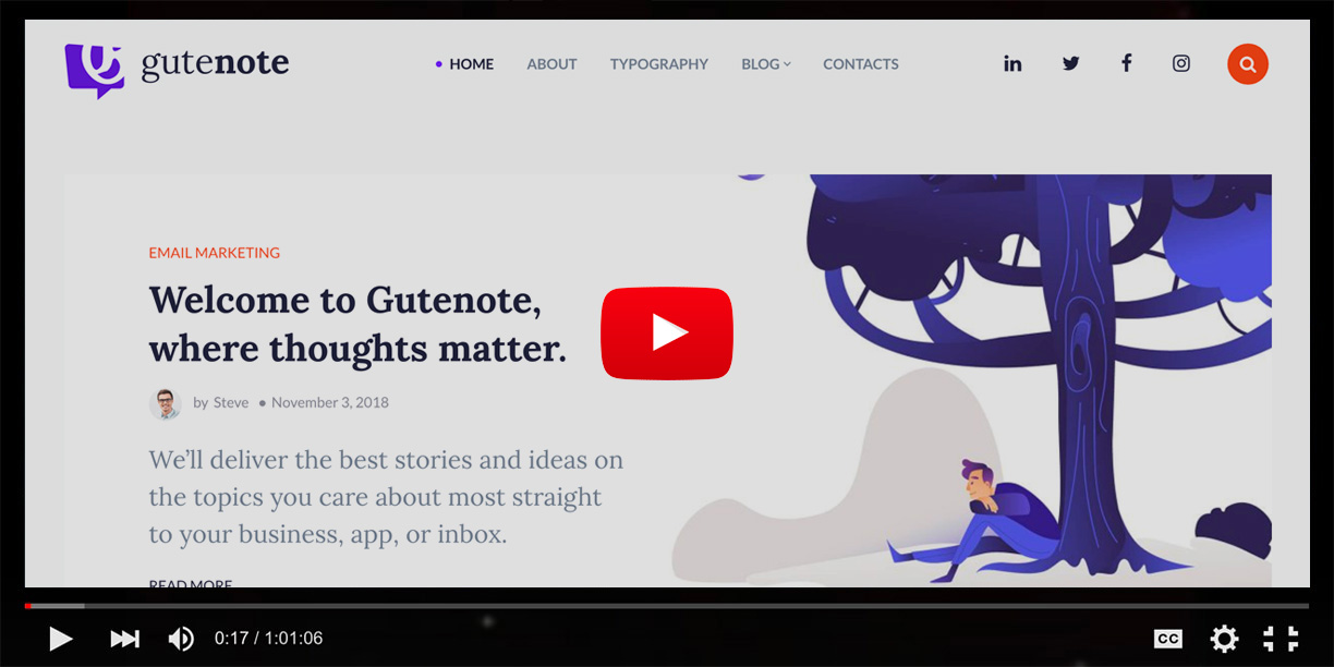 Gutenberg WordPress Creative Blog Theme - Gutenote - 3