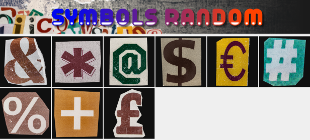 Symbols random