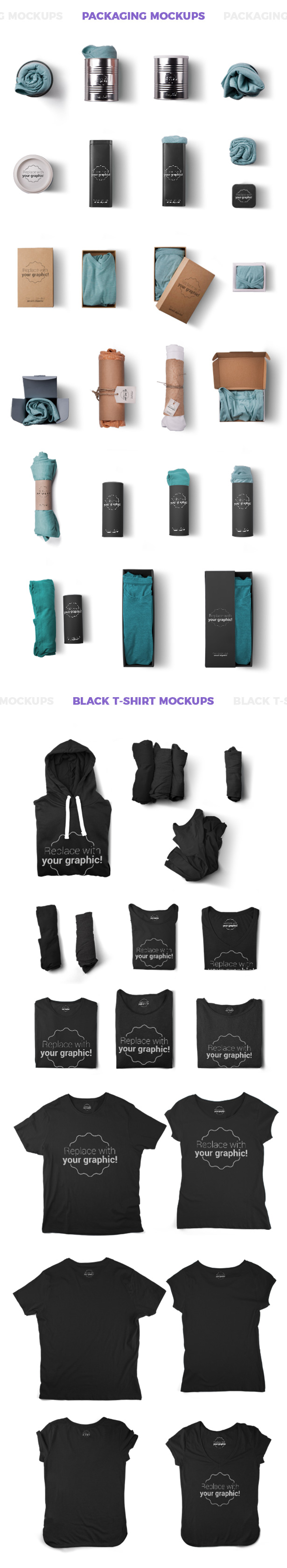 Download T-shirt Mockups and Packages - Hero Images Scene Generator by CreativeForm