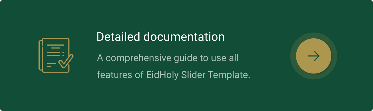 EidHoly Slider - Online Documentation
