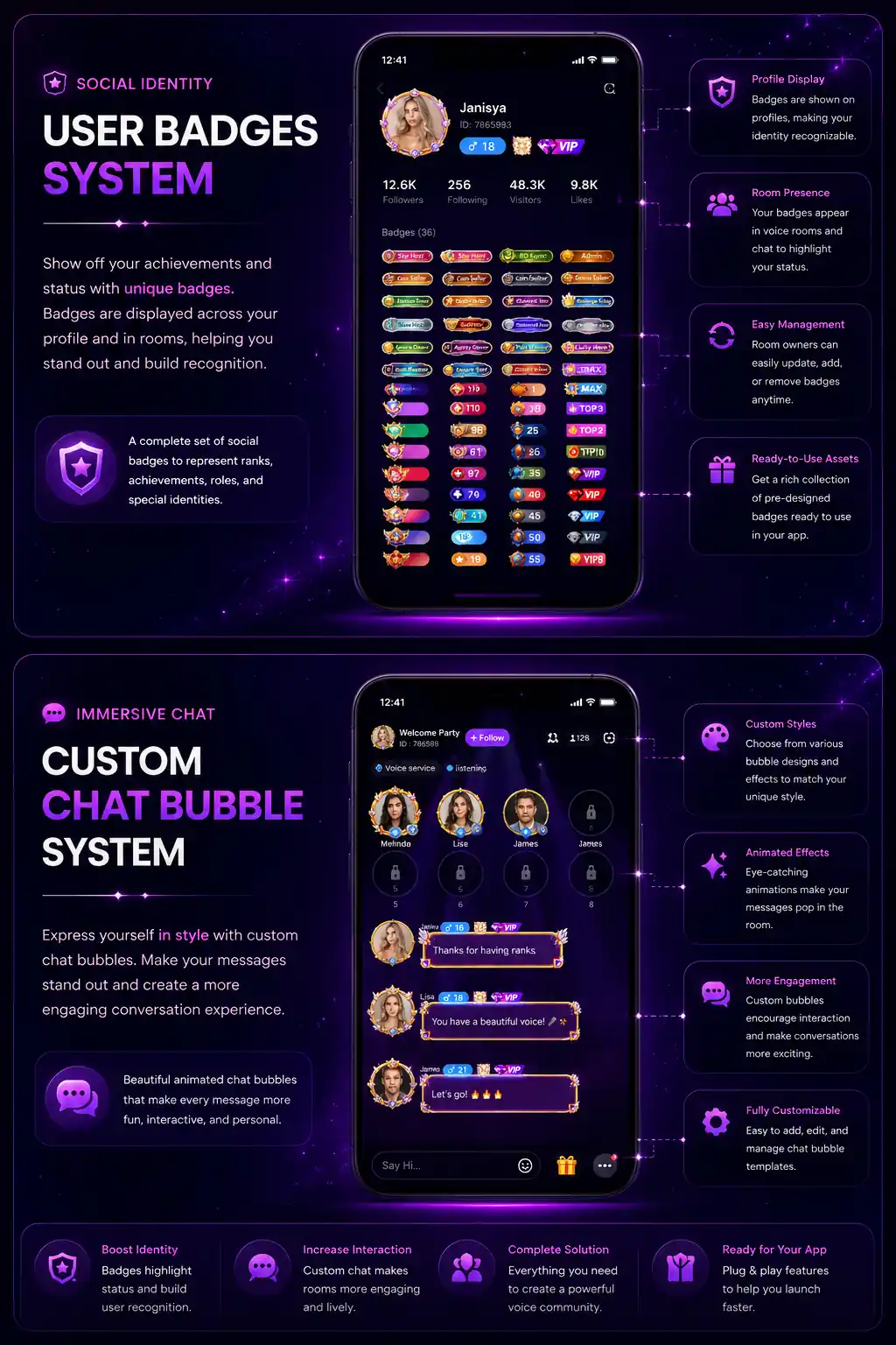 Custom user badge