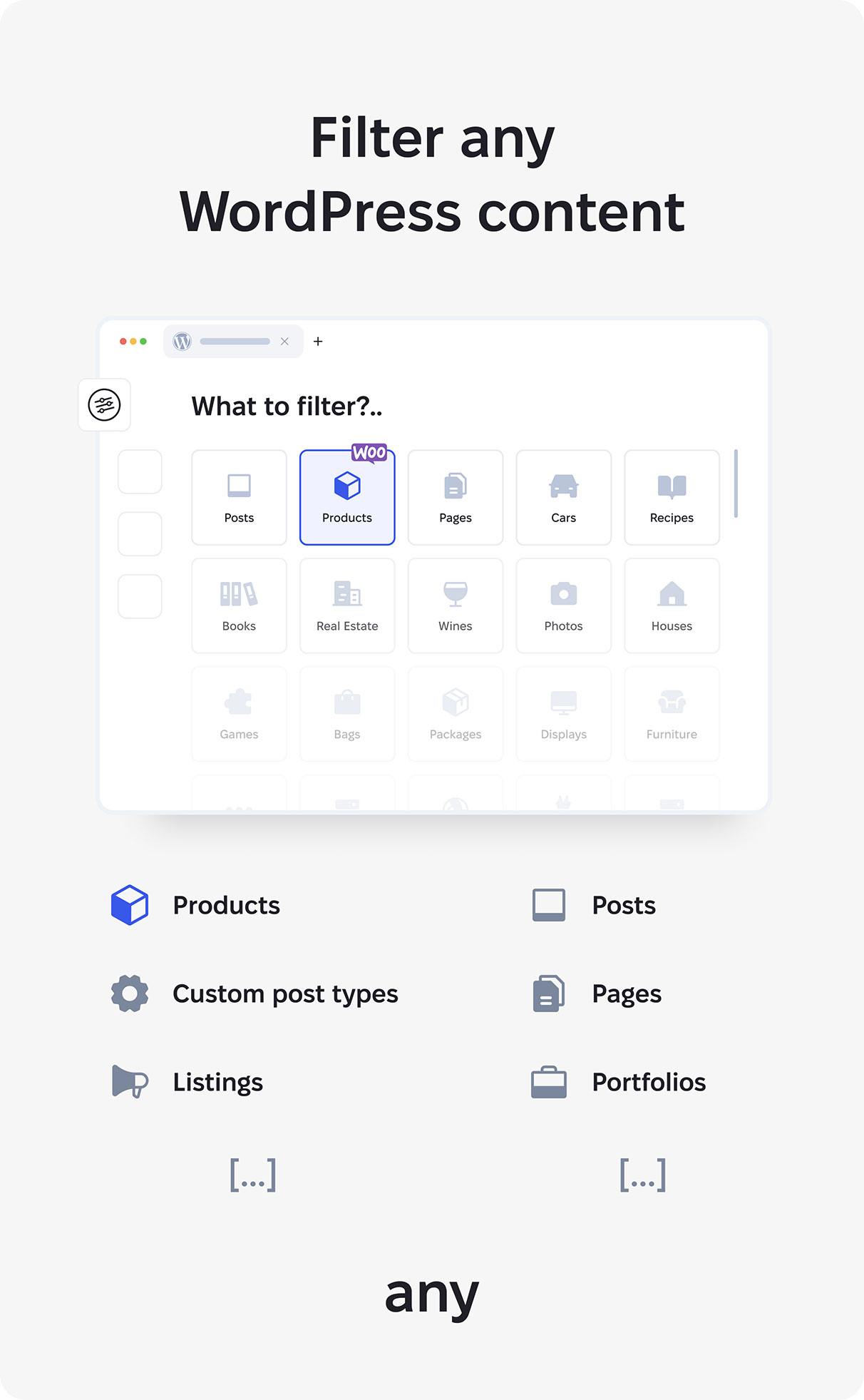 Filter Everything - WooCommerce Product Filters any content