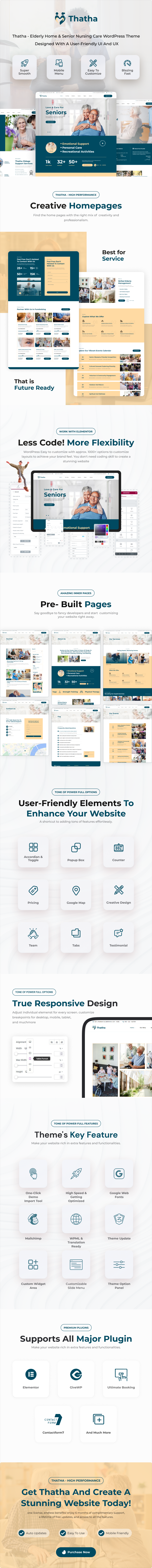 Thatha - Elderly Home & Senior Nursing Care WordPress Theme - 1
