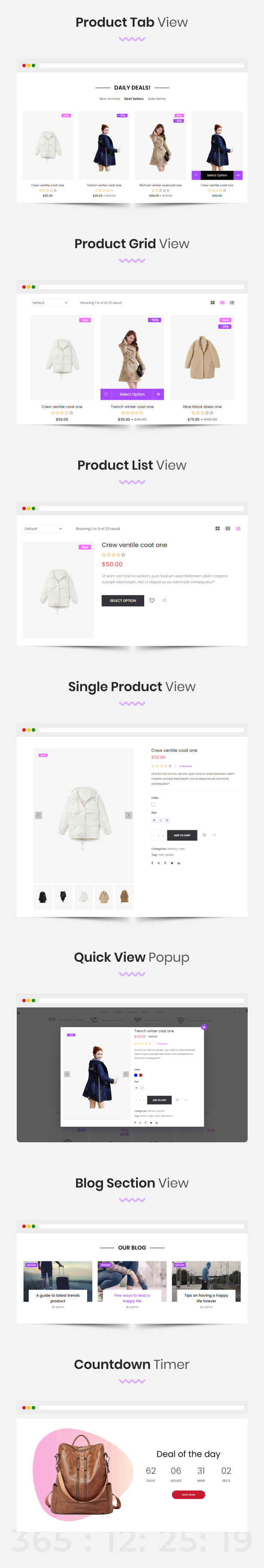 Simple eCommerce Website vue Template