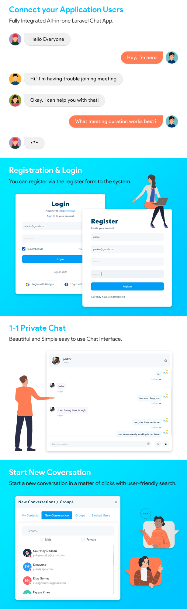 InfyChat Features List