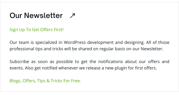 Subscribe To Newsletter