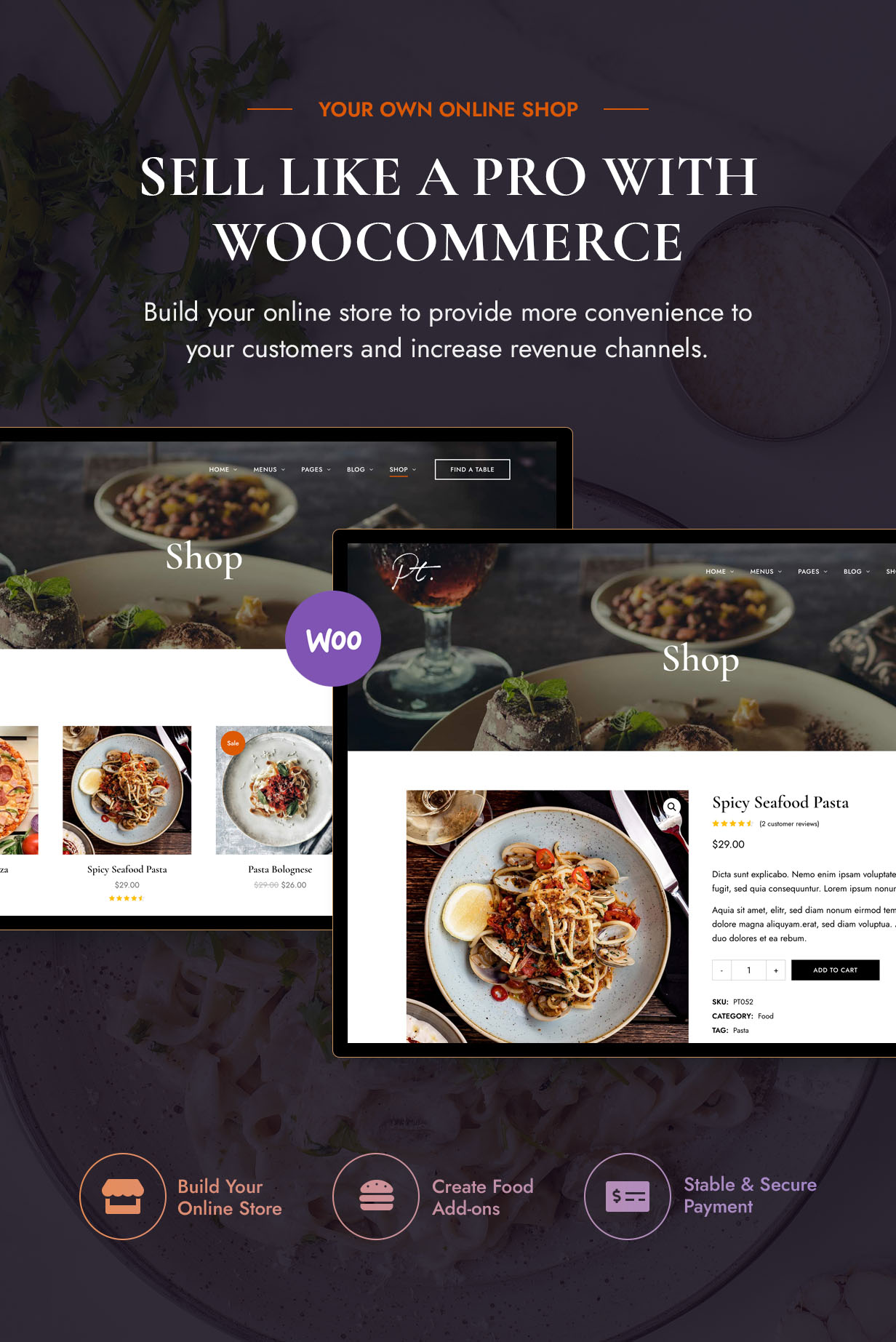 PatioTime - Restaurant WordPress Theme.