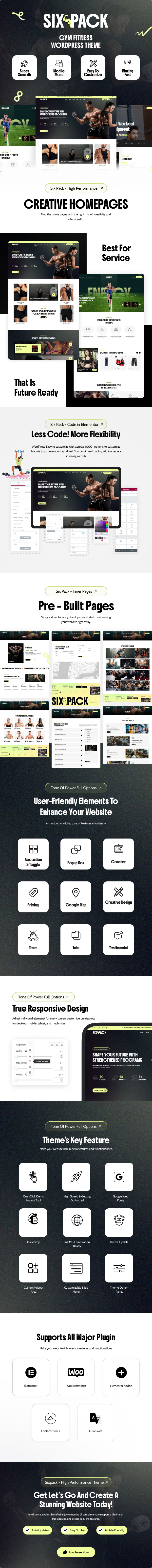 SixPack - Gym & Fitness WordPress Theme - 1