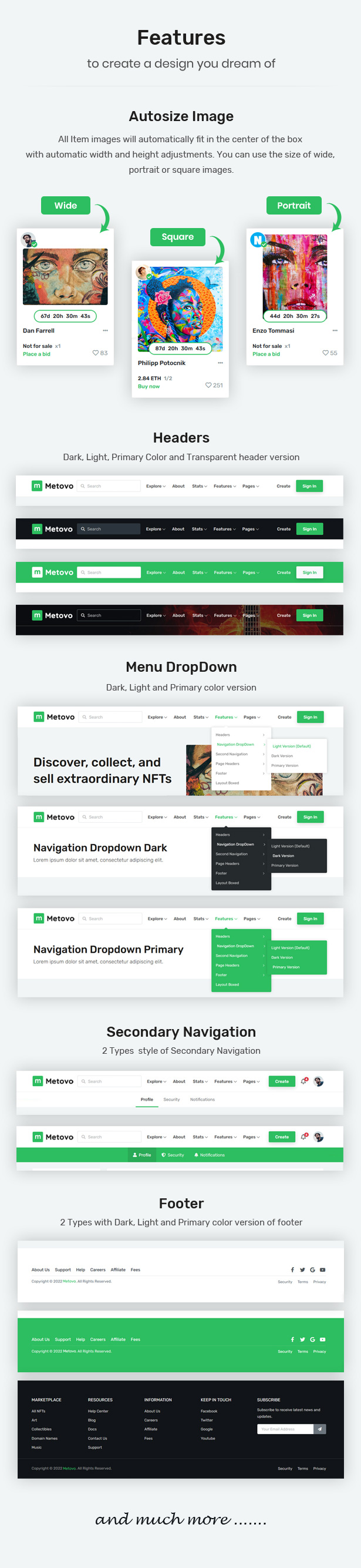html template features
