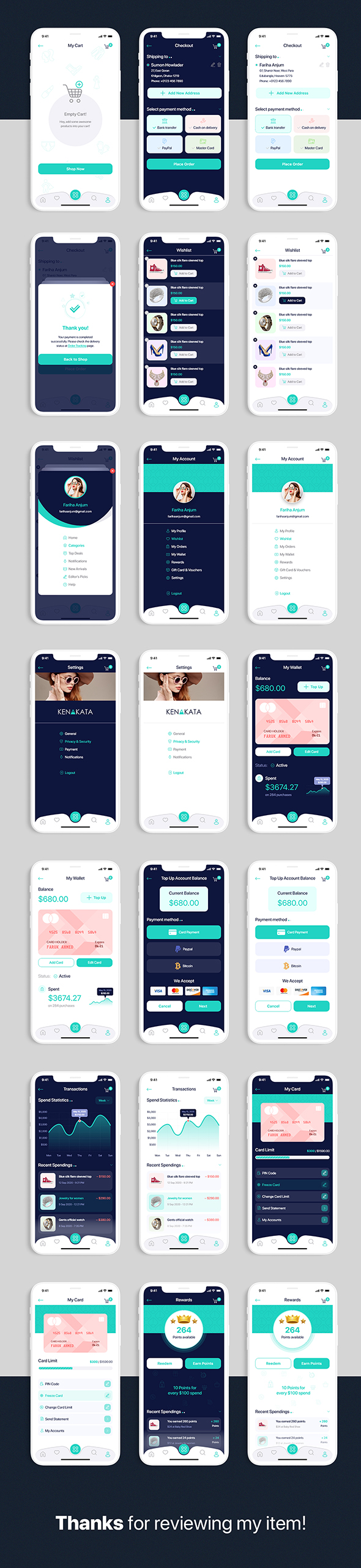 Kenakata - eCommerce Mobile App UI Kit