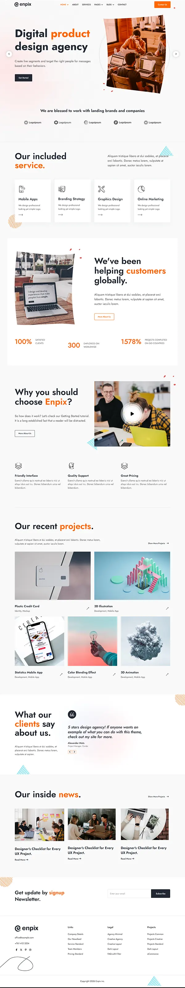 Enpix joomla template