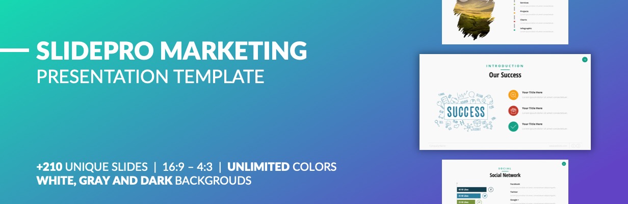 Best SlidePro - Marketing PowerPoint Presentation Template