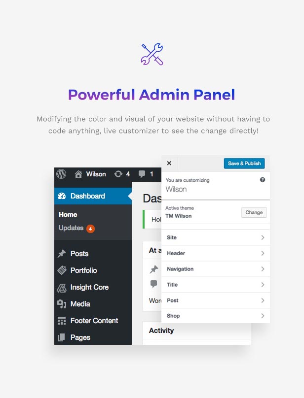 Corporation WordPress Theme - Powerful Admin Panel