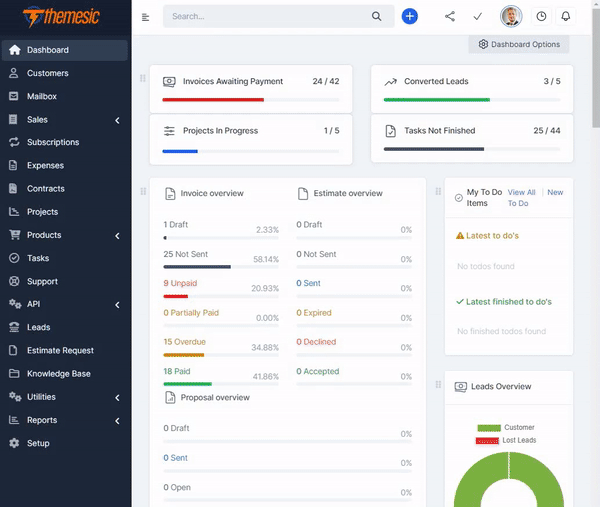 REST API module for Perfex CRM - Connect your Perfex CRM with third party applications - 3